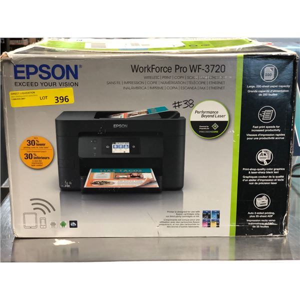Epson WorkForce Pro WF-3720 printer — compatible cartridges available